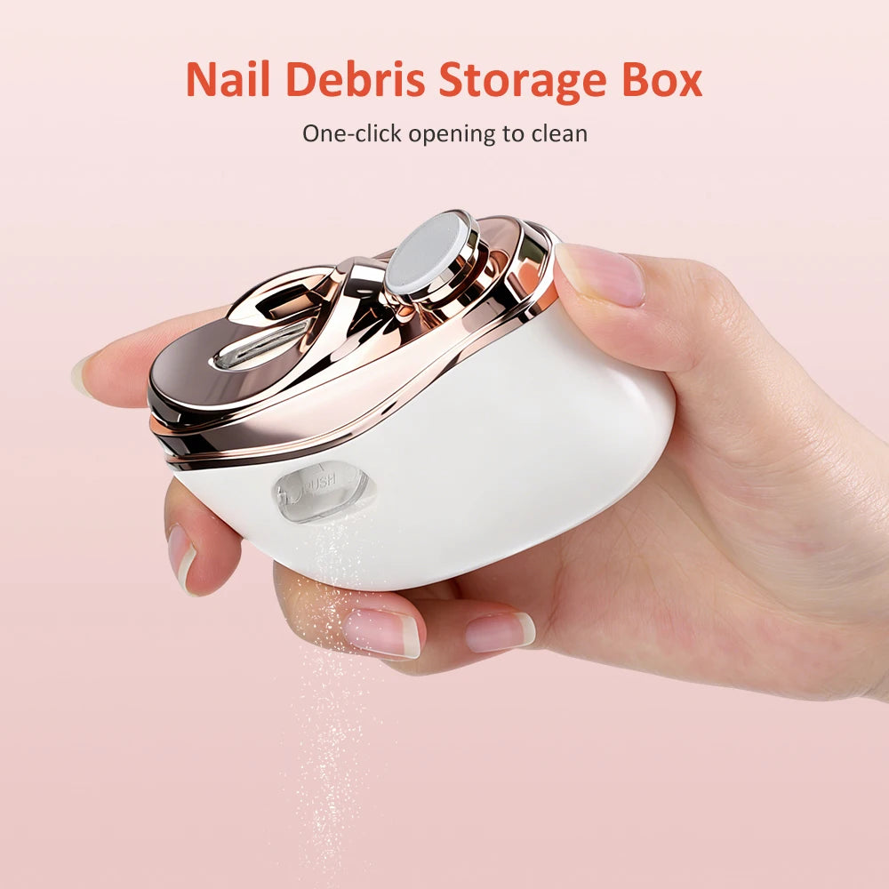 Automatic Electric Nail Trimmer with LED Light