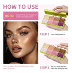 8-Color Cream Contour, Blush and Highlighter Palette