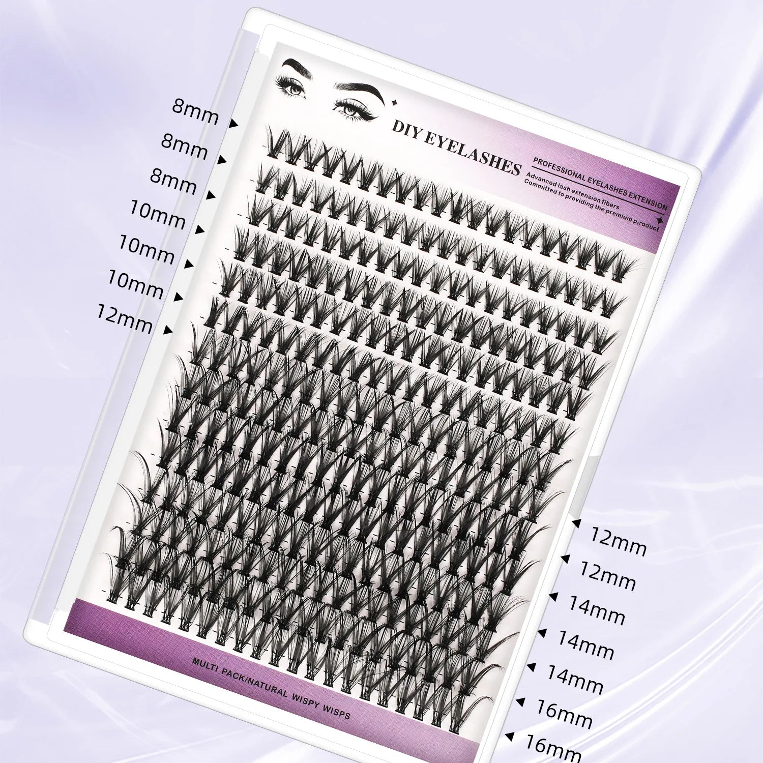 DIY Cluster Eyelash Extension Kit for Natural Wispy Look - 2