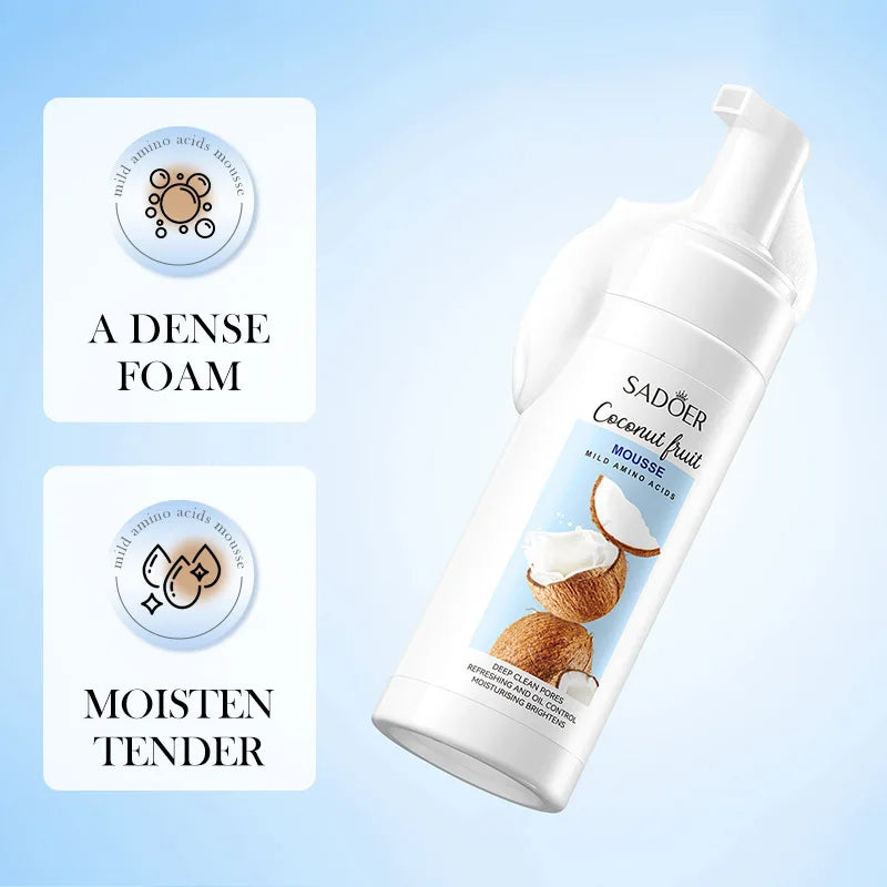Gentle Coconut Amino Acid Facial Cleansing Mousse - 3