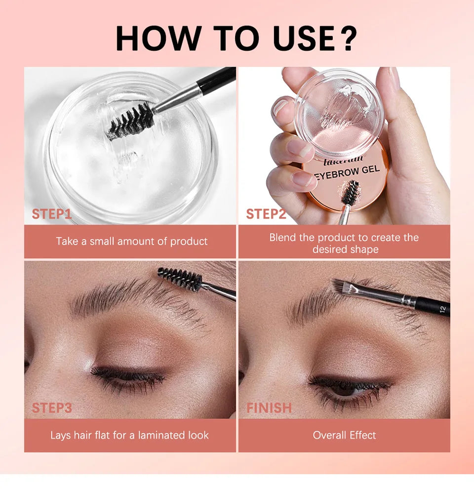 Waterproof Eyebrow Styling Gel for Natural Laminated Brows