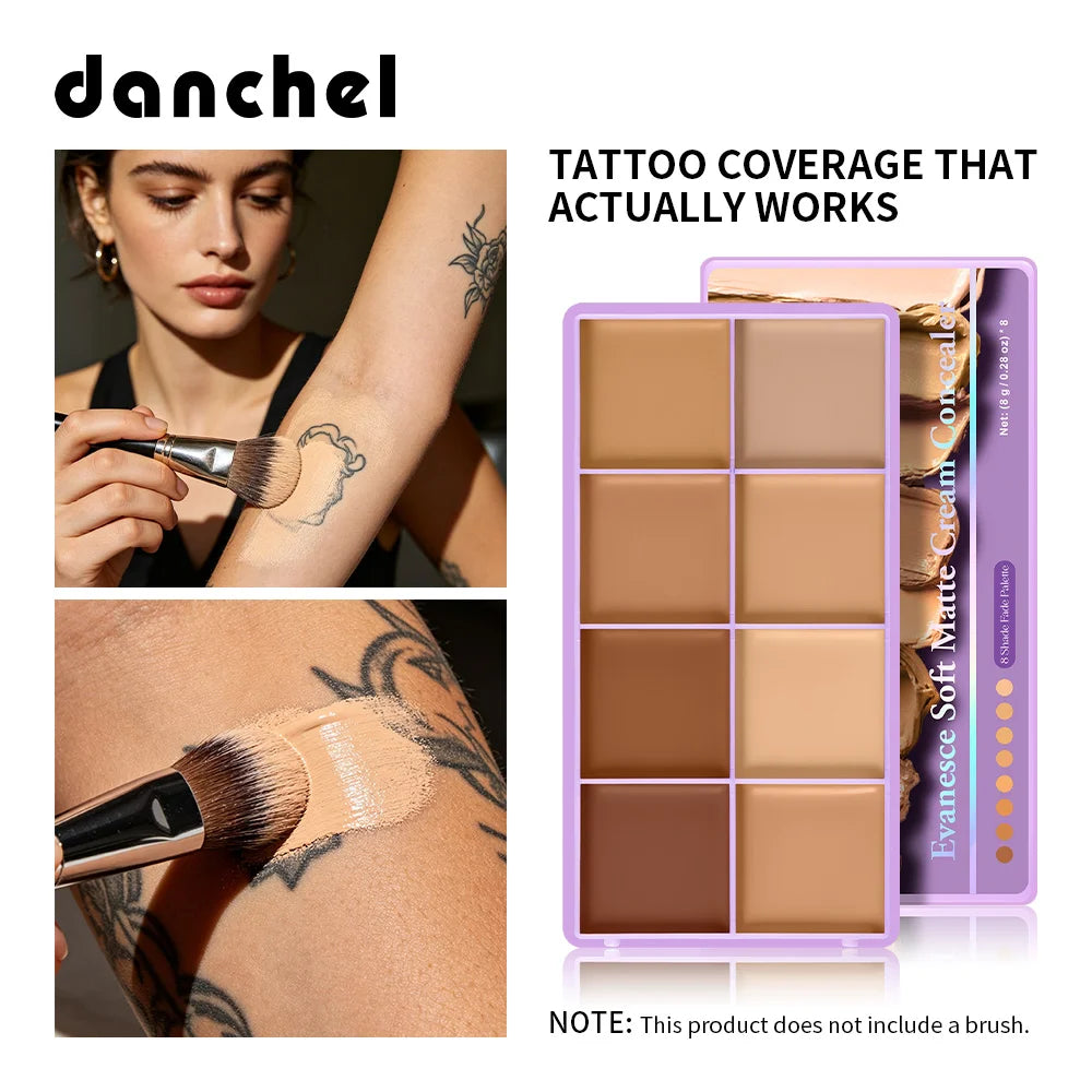 8-Shade Cream Concealer and Contour Palette - 1