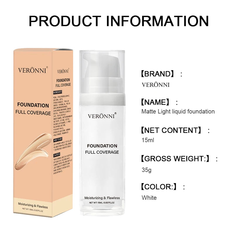 Full Coverage Matte White Liquid Foundation for Cosplay and SFX