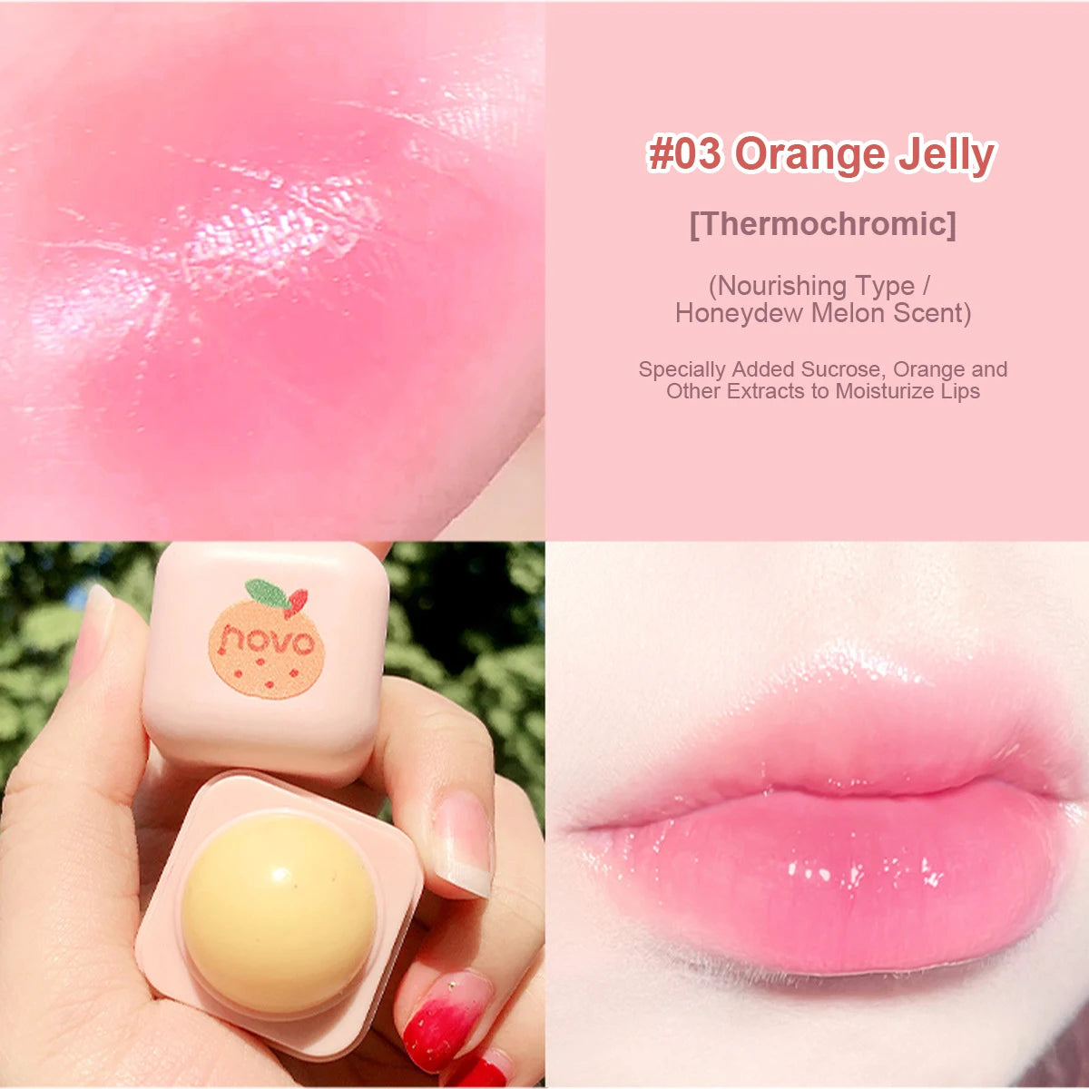 Color-Changing Pudding Moisturizing Lip Balm