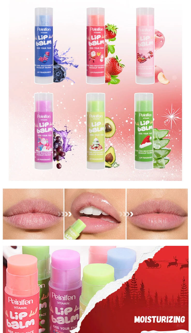 Fruit Flavored Moisturizing Lip Balm Set