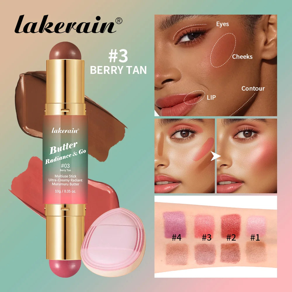 Dual-Ended Cream Bronzer and Blush Stick - 1