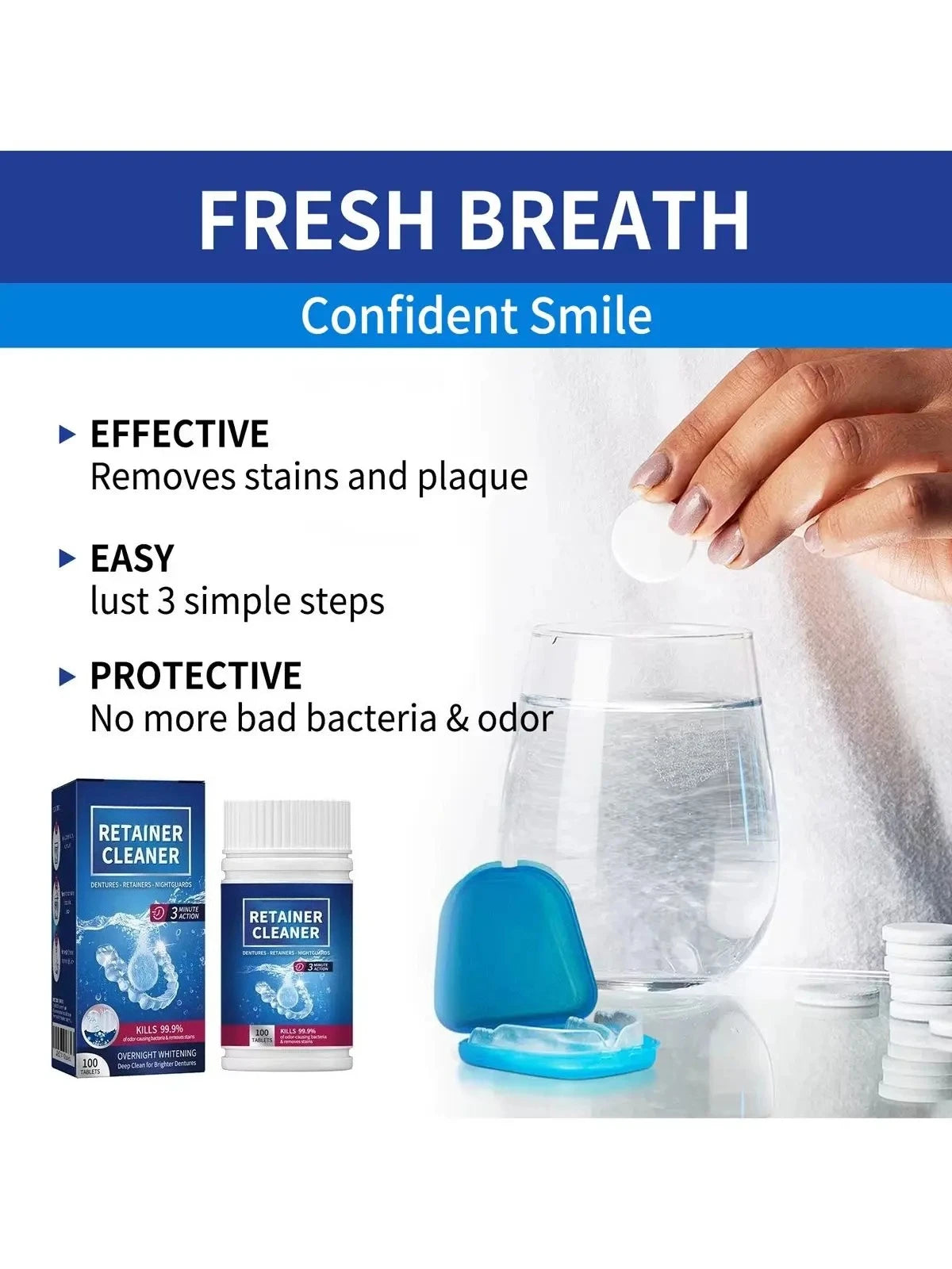 Effervescent Denture and Retainer Cleaning Tablets - 5