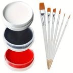 Professional Face and Body Paint Kit with Brushes for Parties