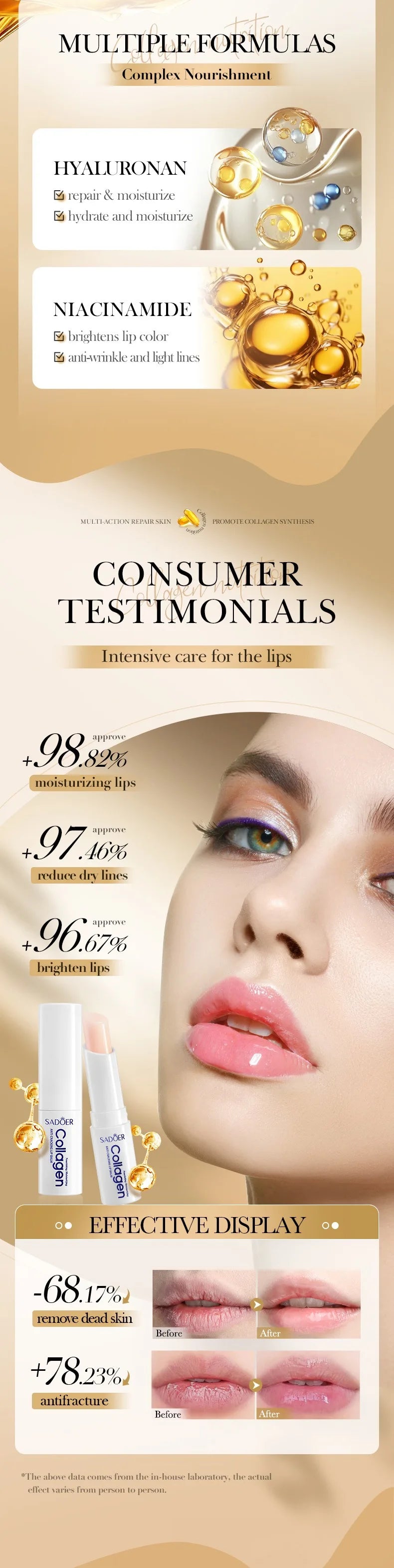 Hydrating Collagen Lip Balm for Chapped Lips - 12
