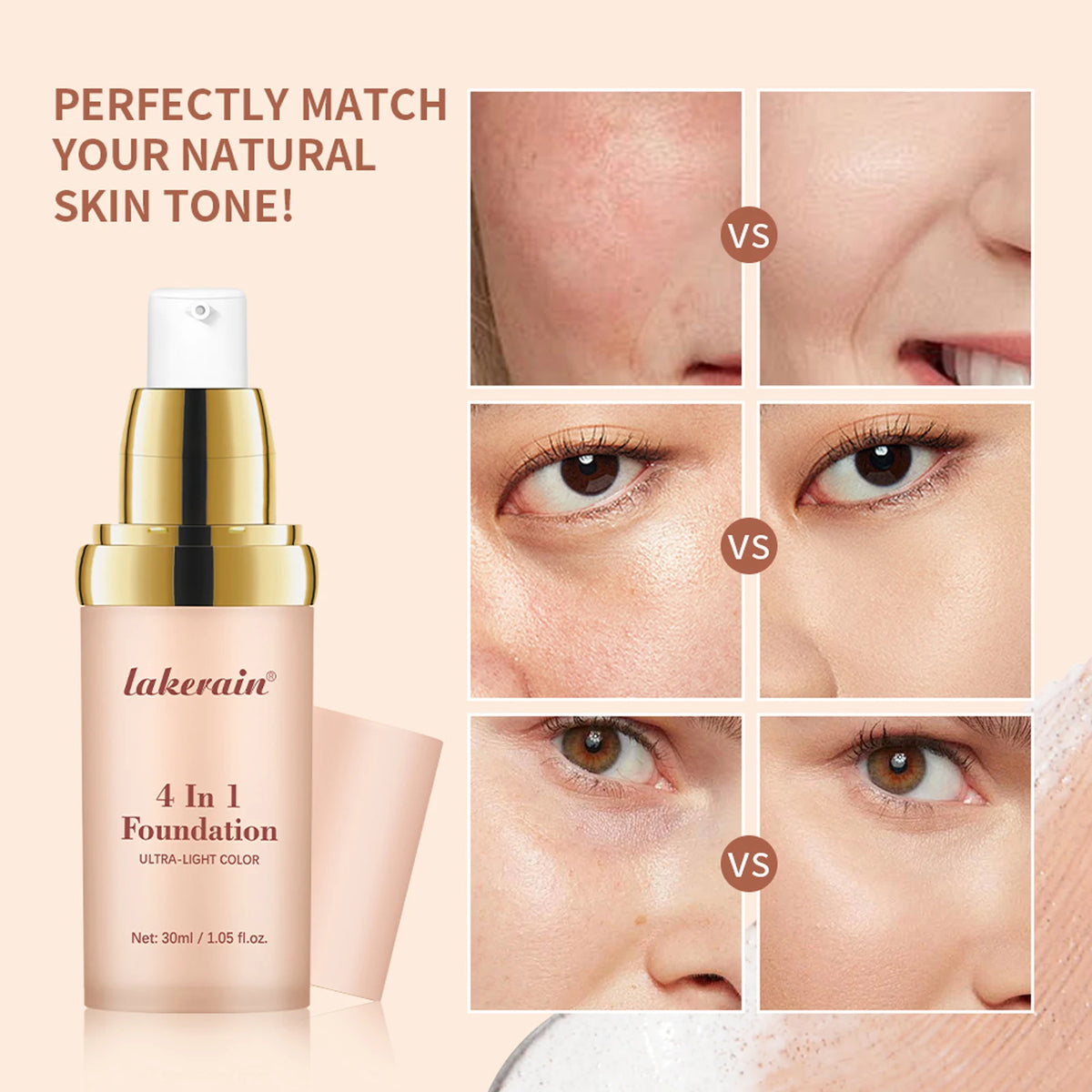 Color-Adjusting 4-in-1 Foundation with SPF 30
