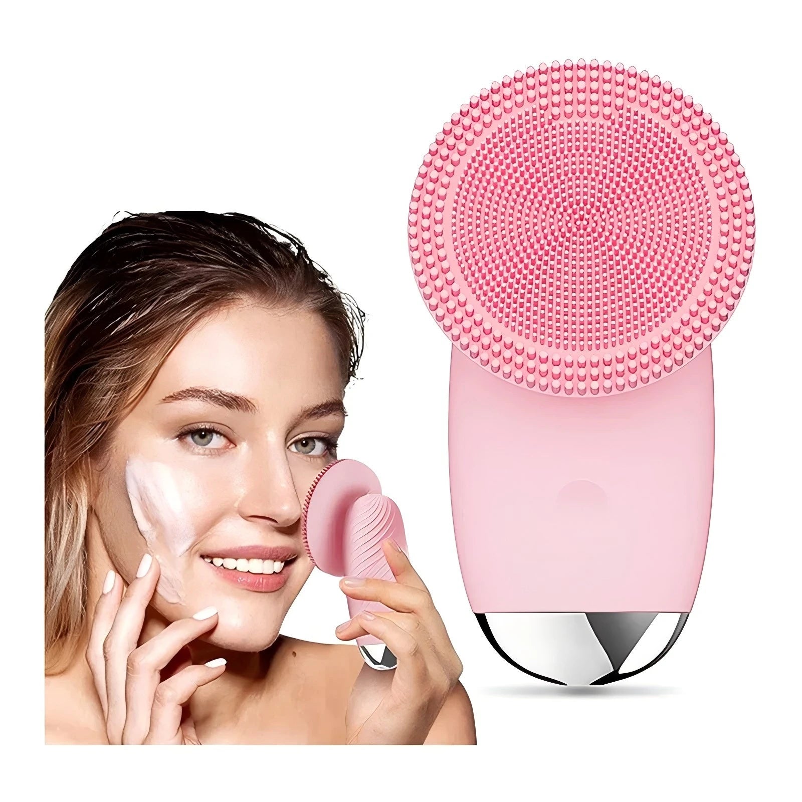 Electric Sonic Facial Cleansing Brush for Radiant Skin - 1