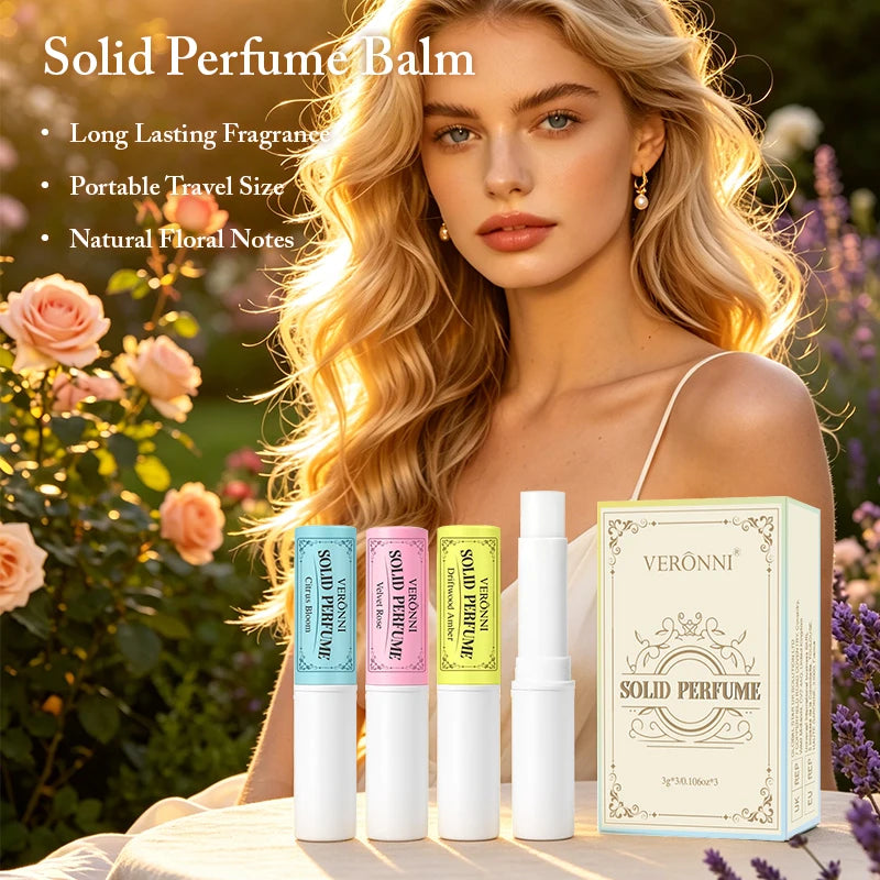 Portable Solid Perfume Balm Set for Long Lasting Fragrance
