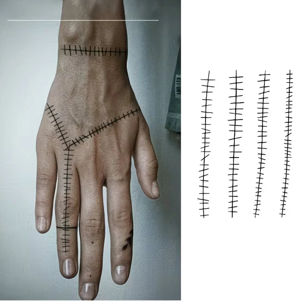 Realistic Scar Effect Temporary Tattoo Stickers - 2