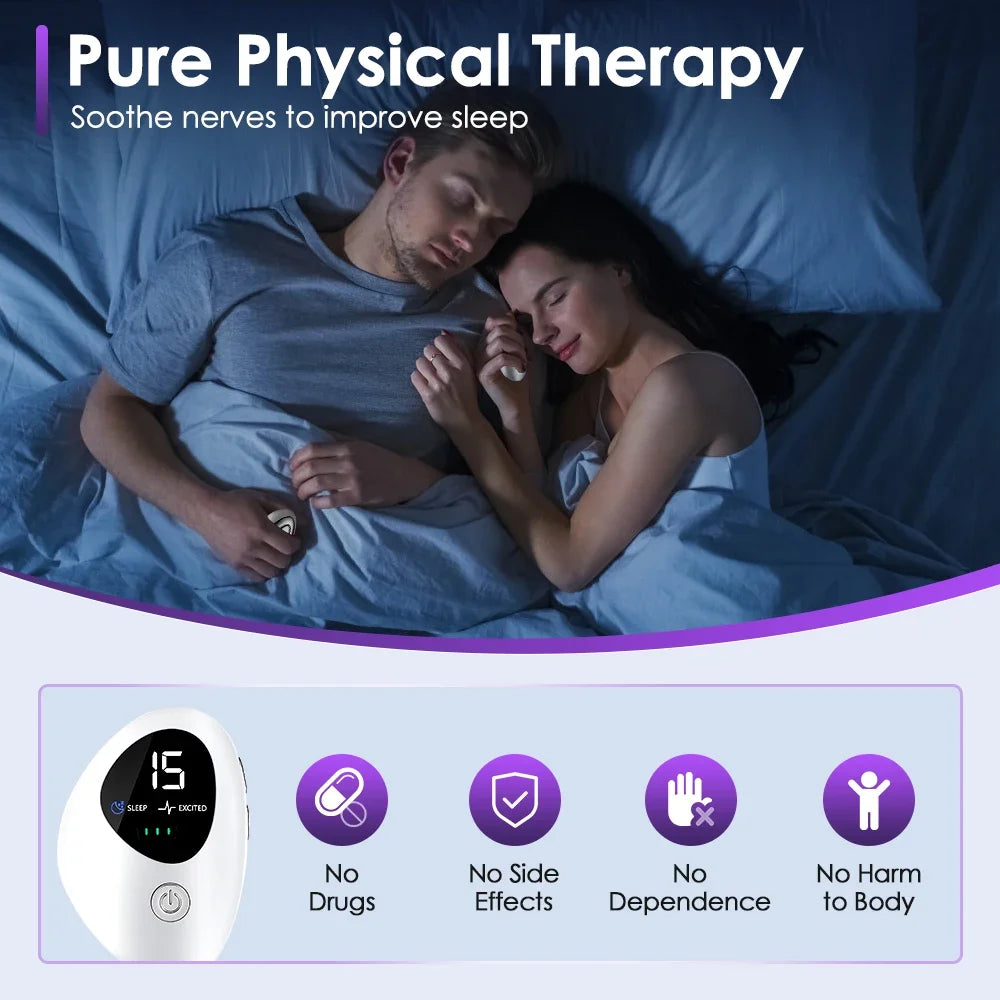 Microcurrent Handheld Sleep Aid and Stress Relief Device