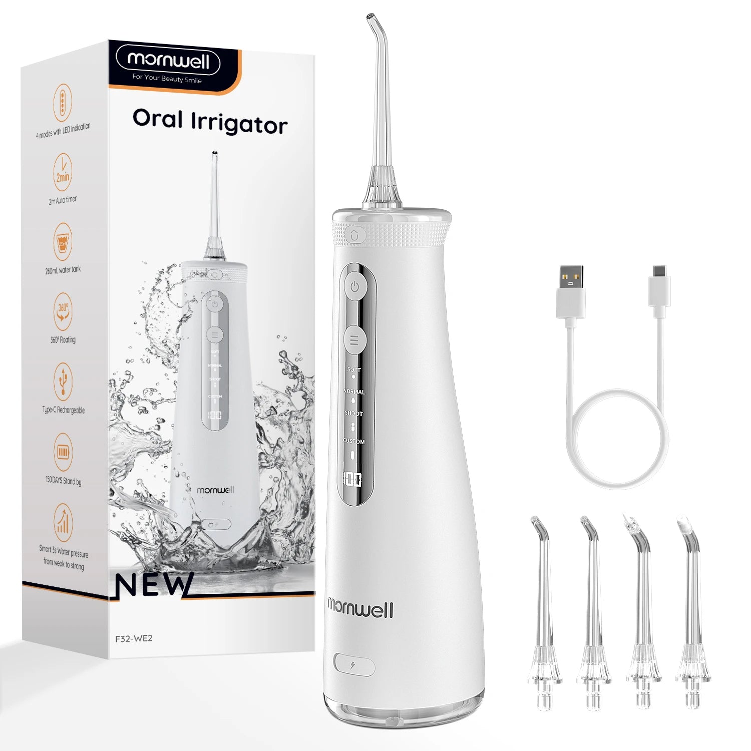 Portable Cordless Water Flosser for Deep Teeth Cleaning - 18