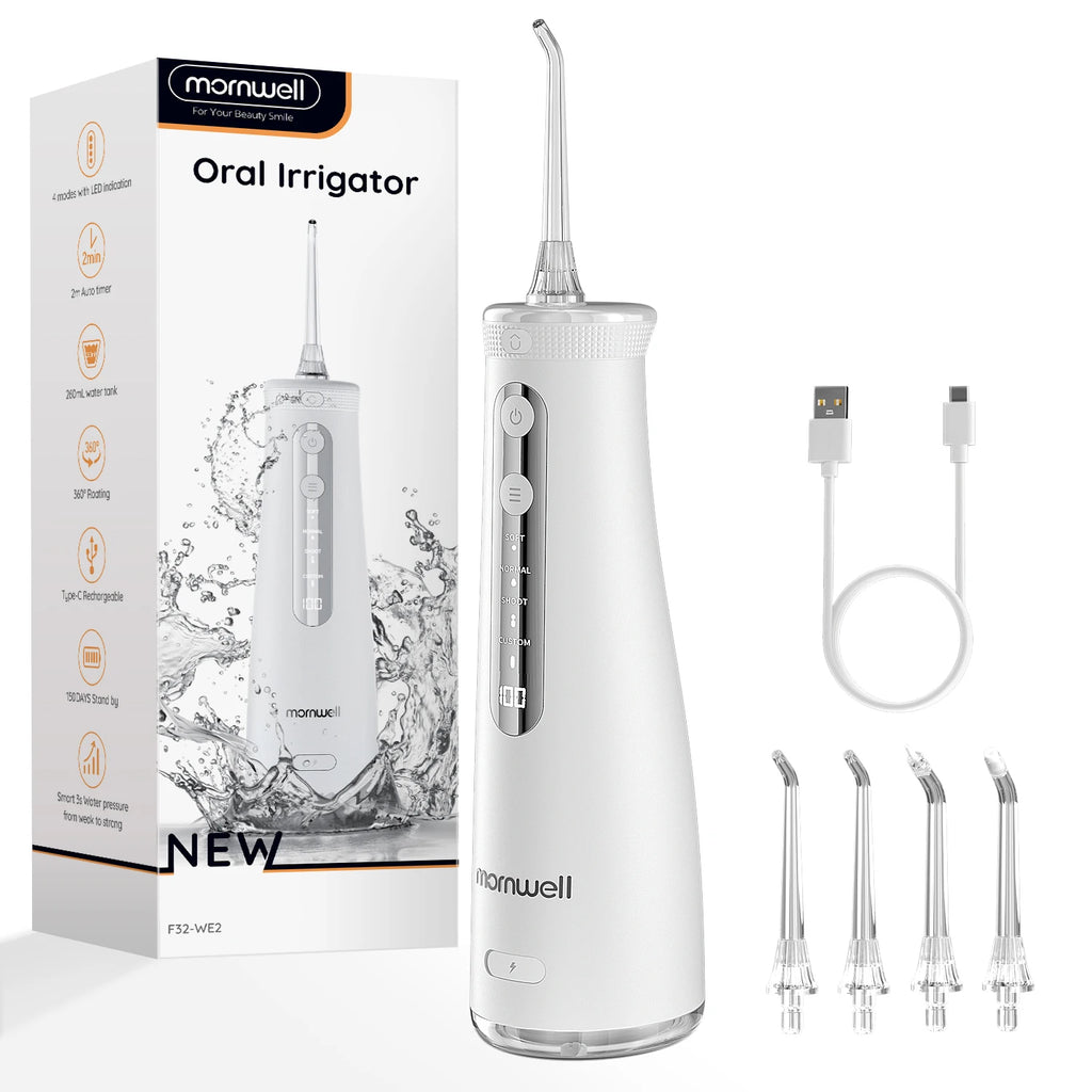 Portable Cordless Water Flosser for Deep Teeth Cleaning