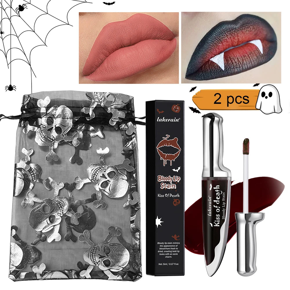 Bloody Matte Liquid Lip Stain for Halloween and Gothic Makeup - 21