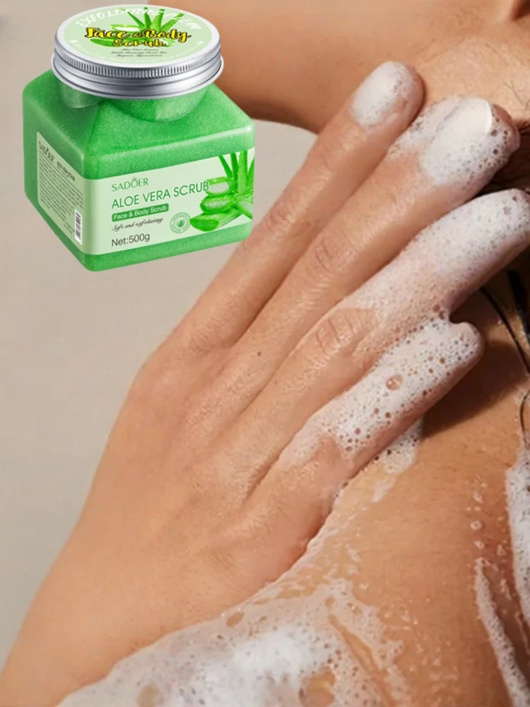Aloe Vera Exfoliating Face and Body Scrub