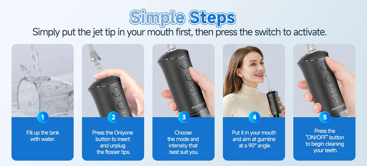 Professional Electric Toothbrush and Water Flosser Oral Care Kit