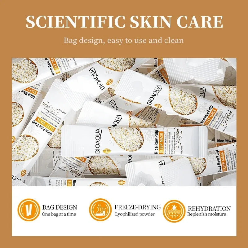 Hydrating Rice Extract Overnight Face Mask for Radiant Skin