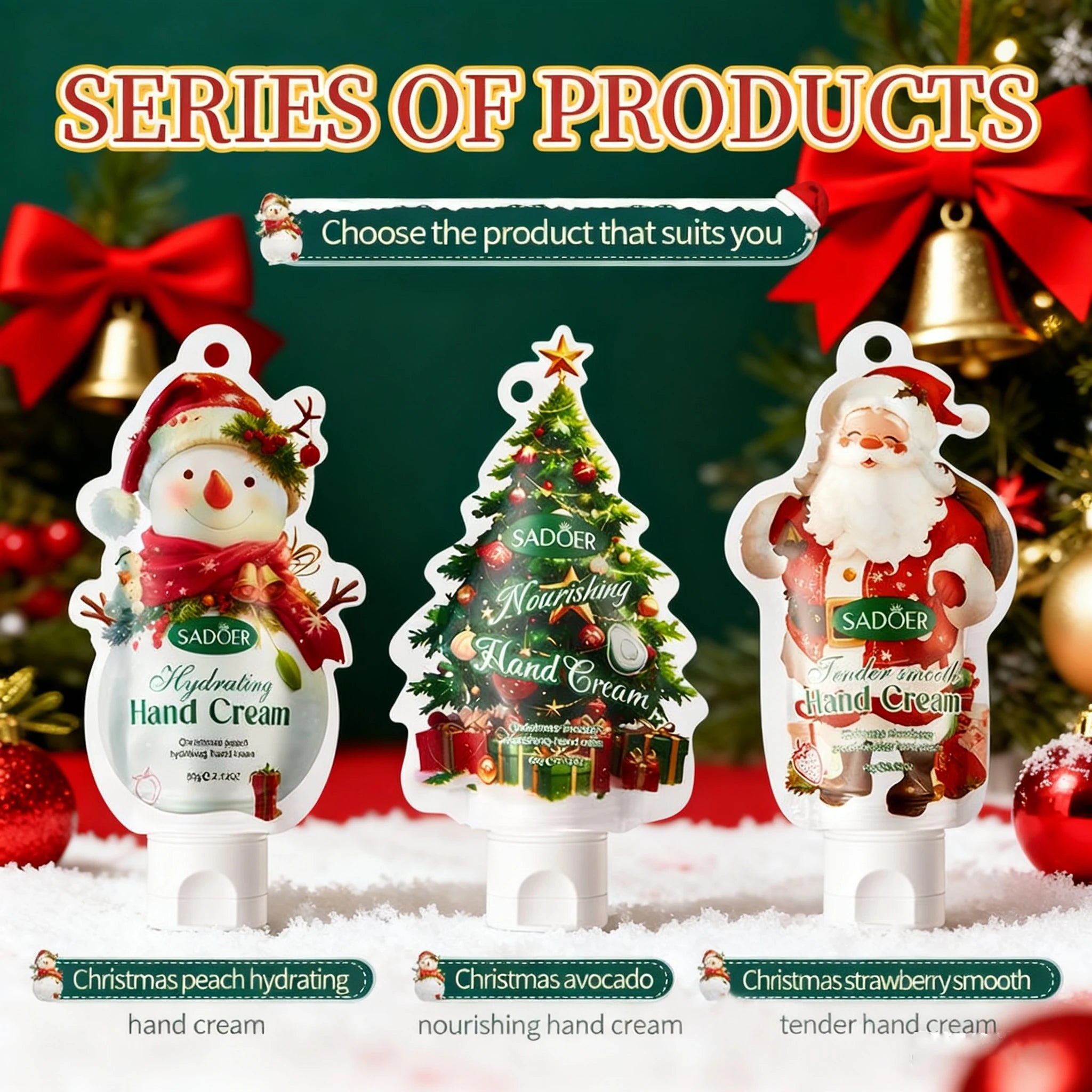 Moisturizing Christmas Hand Cream for Dry Winter Skin - 1
