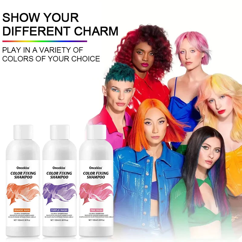 Semi-Permanent Color Depositing Hair Dye Shampoo - 4