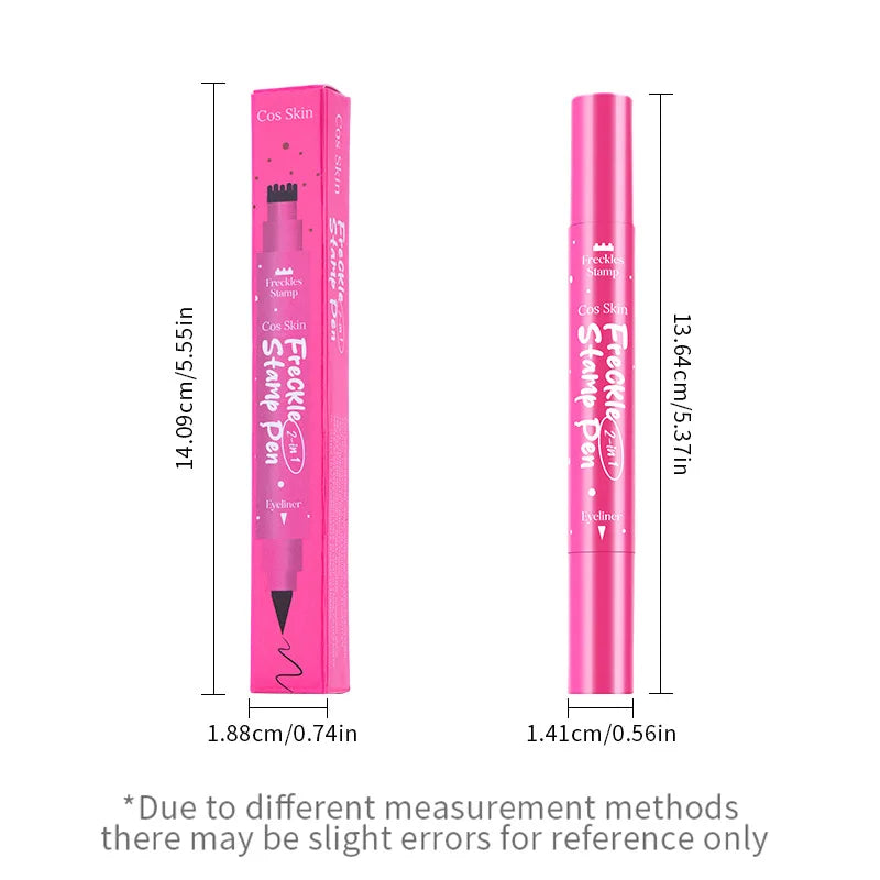 2-in-1 Natural Freckle Stamp Pen and Eyeliner
