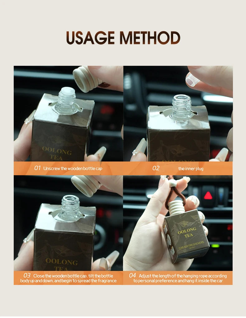 Tea Scented Hanging Car Air Freshener Set