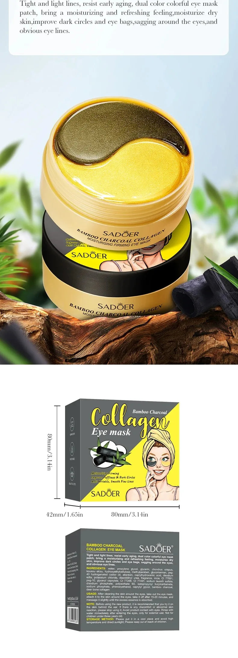 Hydrating Collagen Eye Patches for Dark Circles and Puffiness - 16