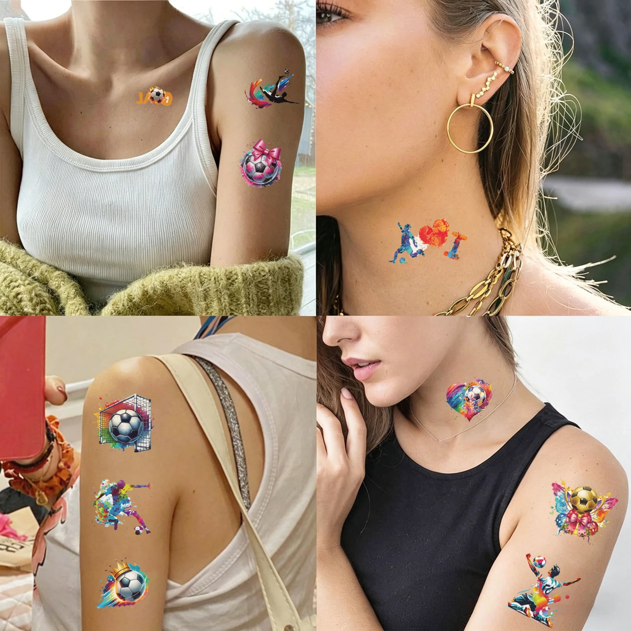 Soccer Temporary Tattoos for Kids Birthday Parties