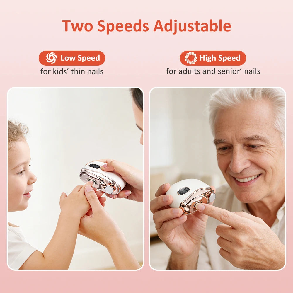 Automatic Electric Nail Trimmer with LED Light