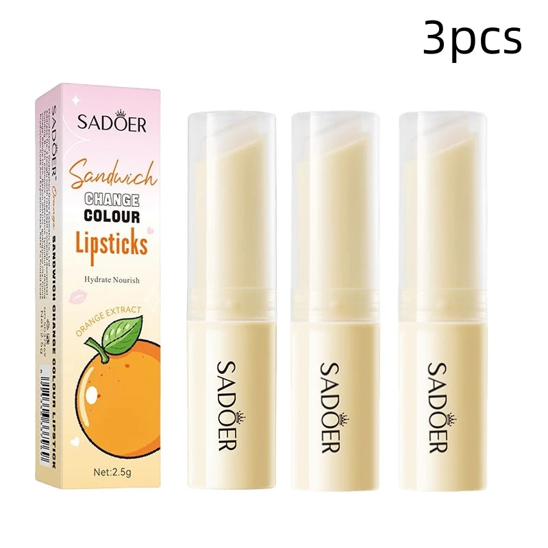 Color-Changing Orange Moisturizing Lip Balm - 2