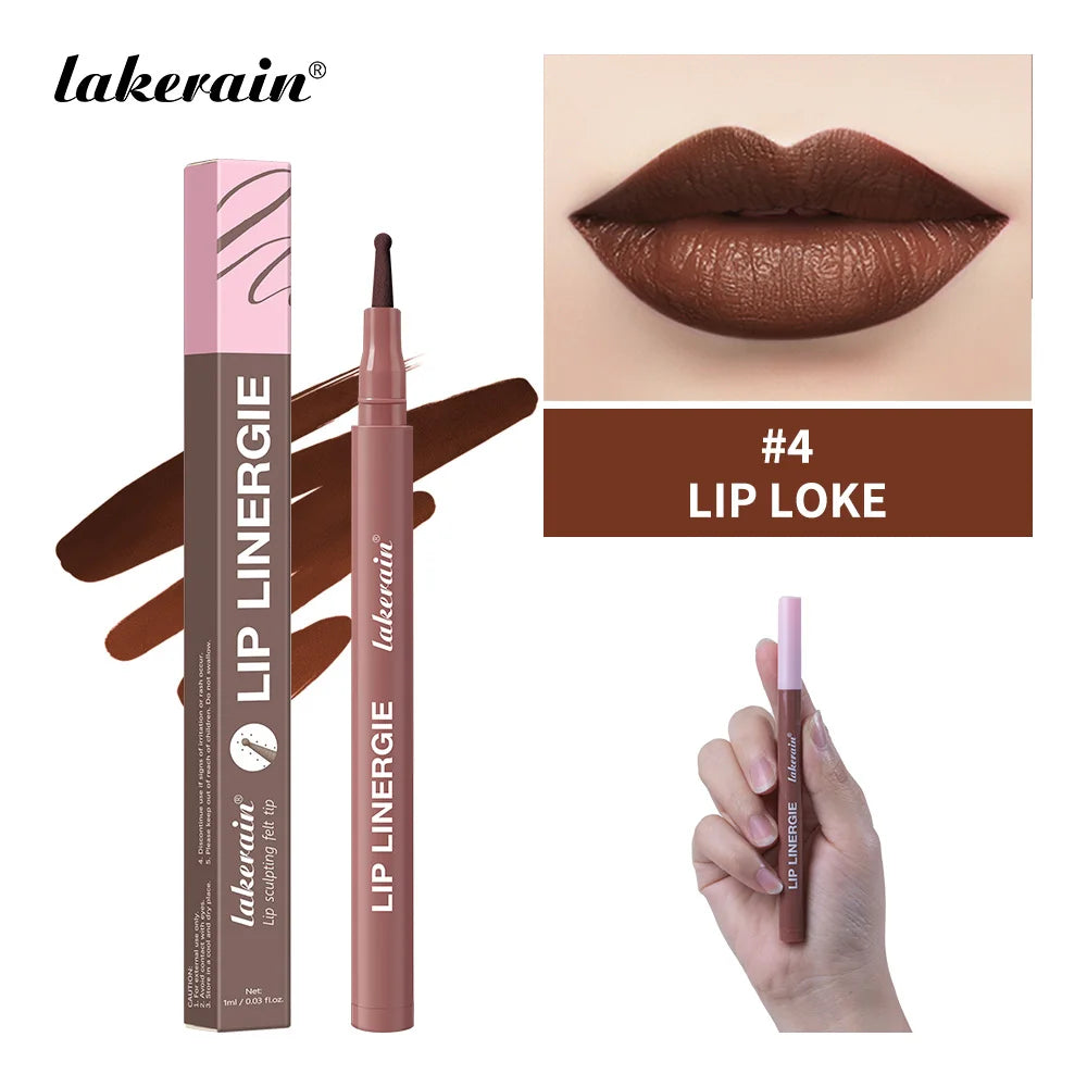 Dual-Sided Long-Lasting Lip Stain and Liner Pen - 27