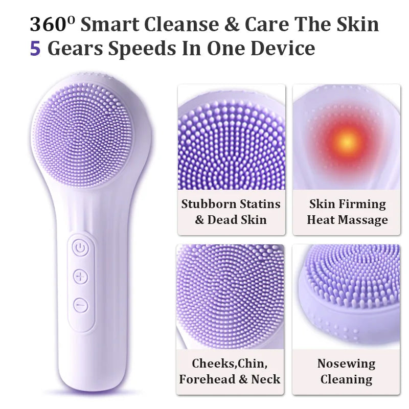 Sonic Electric Facial Cleansing and Exfoliating Brush - 2