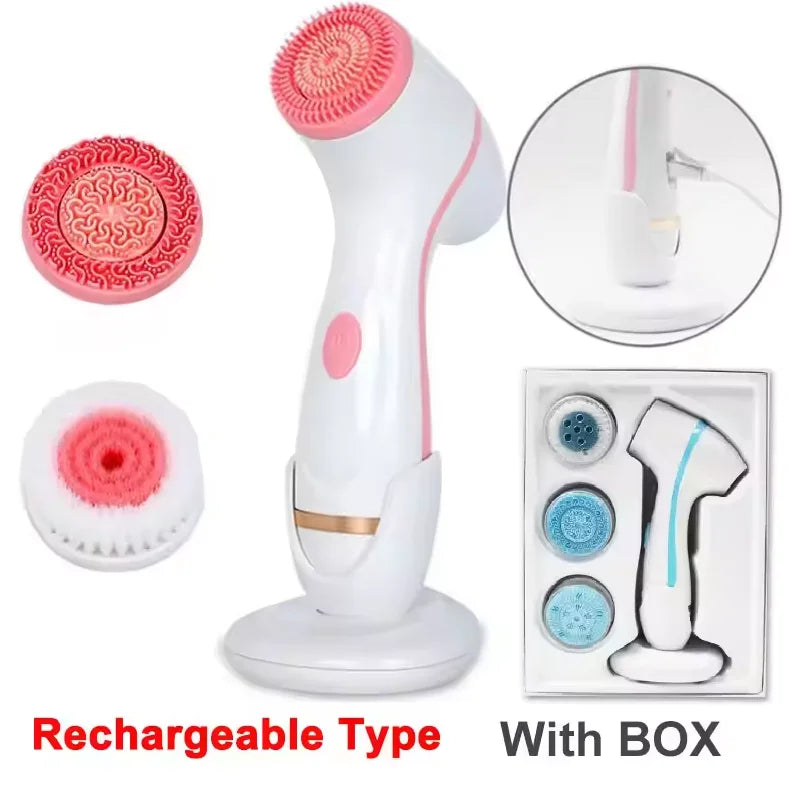 3-in-1 Electric Rotating Facial Cleansing Brush