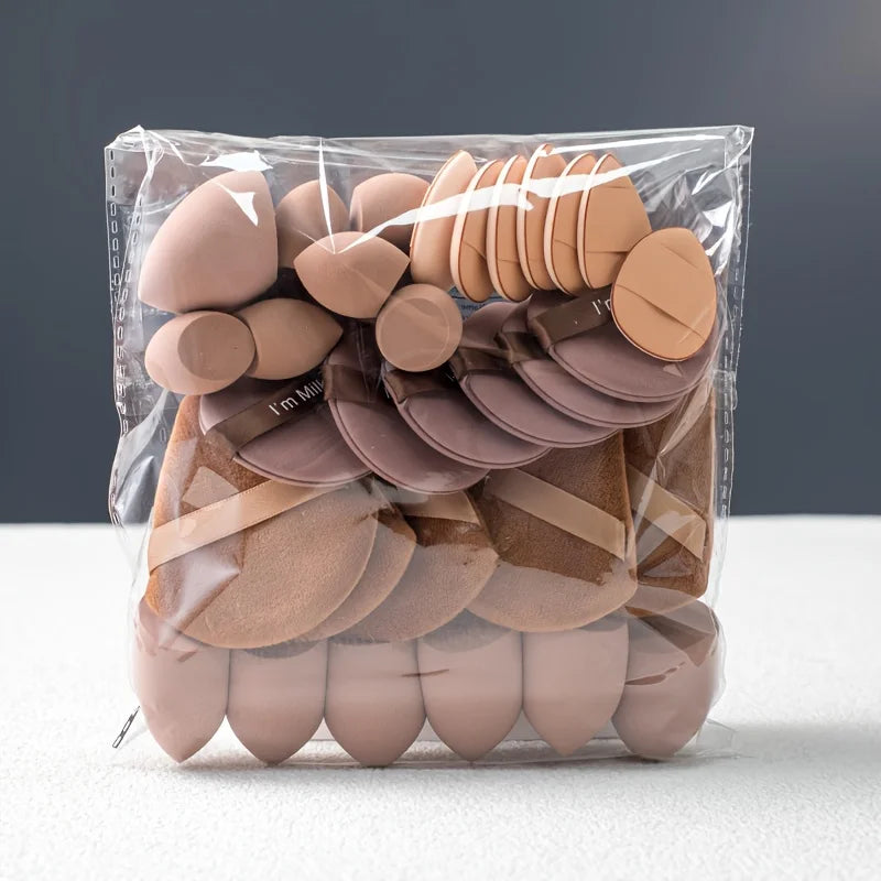 35-Piece Professional Makeup Applicator and Beauty Sponge Set