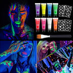 Fluorescent UV Glow Face and Body Paint Set