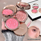 Rose Embossed Shimmer Blush Powder