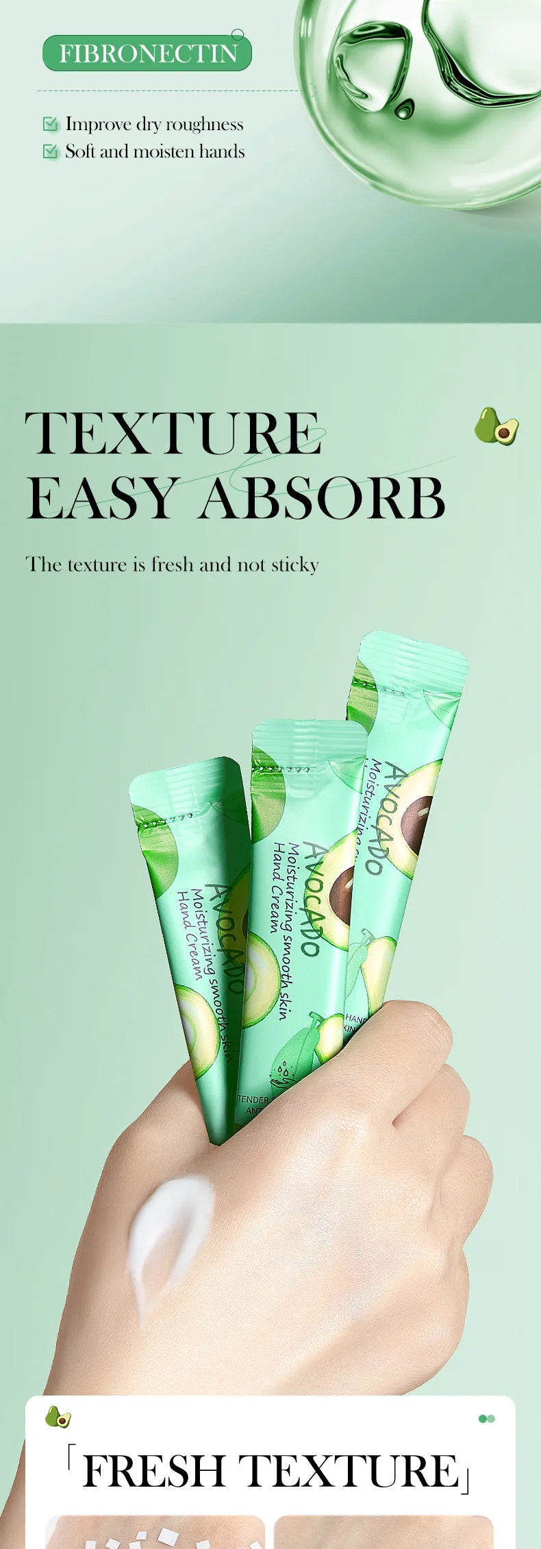 Moisturizing Avocado and Peach Hand Cream Set