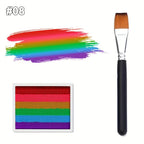 Rainbow Striped Face and Body Paint Palette