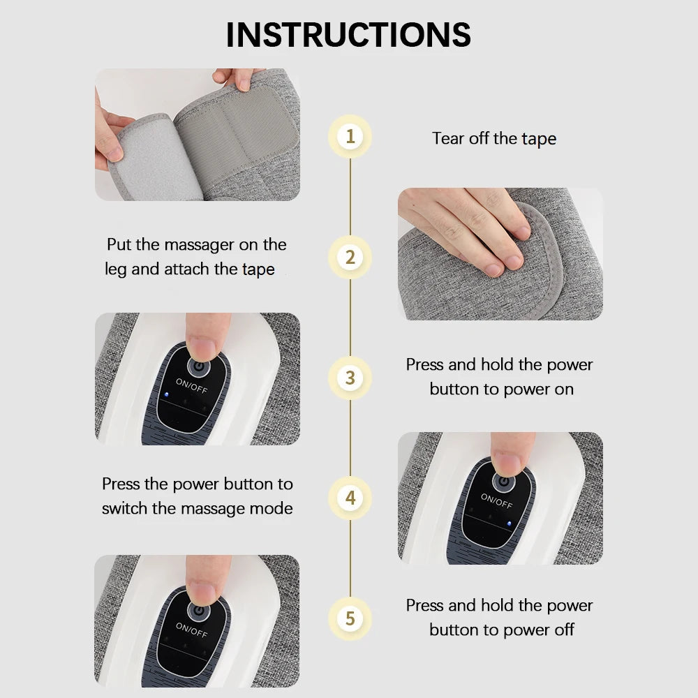 Wireless Air Compression Leg Massager for Circulation