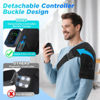 Cordless Heated Shoulder Massage Brace with App Control
