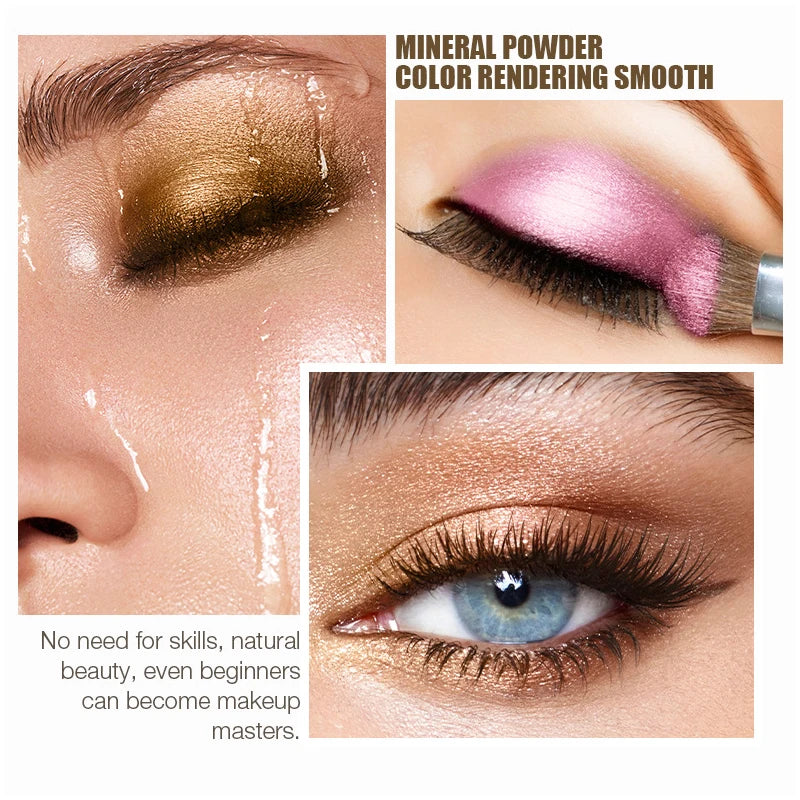 4-Color Shimmer and Matte Eyeshadow Palette