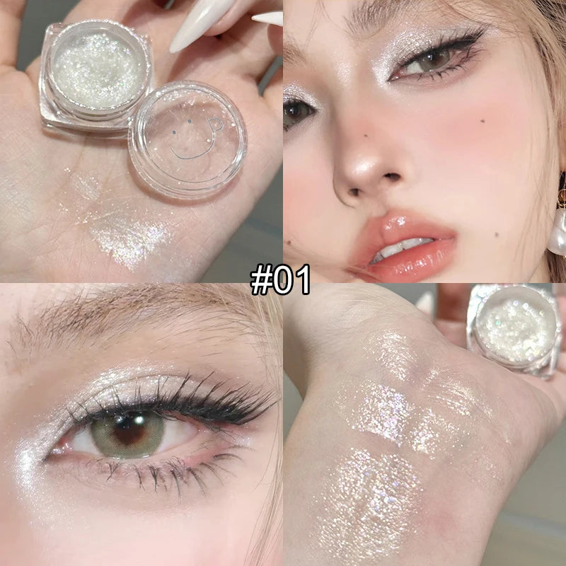 Shimmer Glitter Single Eyeshadow for Radiant Eye Makeup