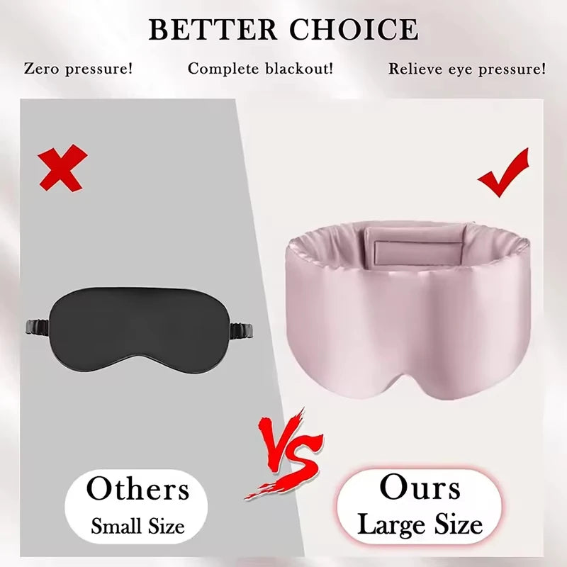 Silk Sleep Mask for Total Light Blocking and Comfort