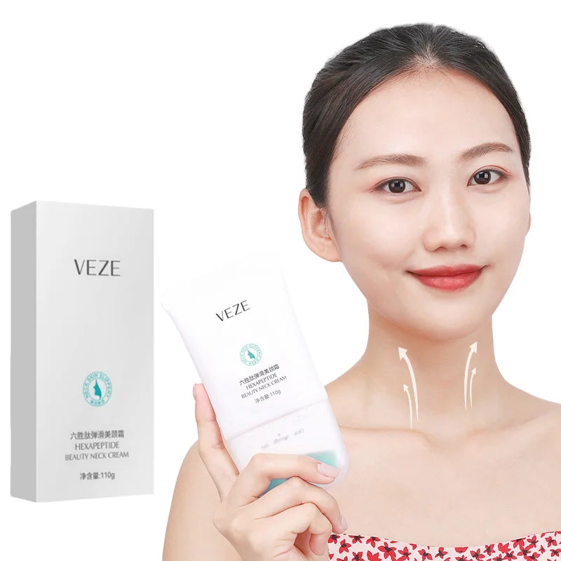 Firming Six-Peptide Elastic Neck Cream for Hydrated Skin