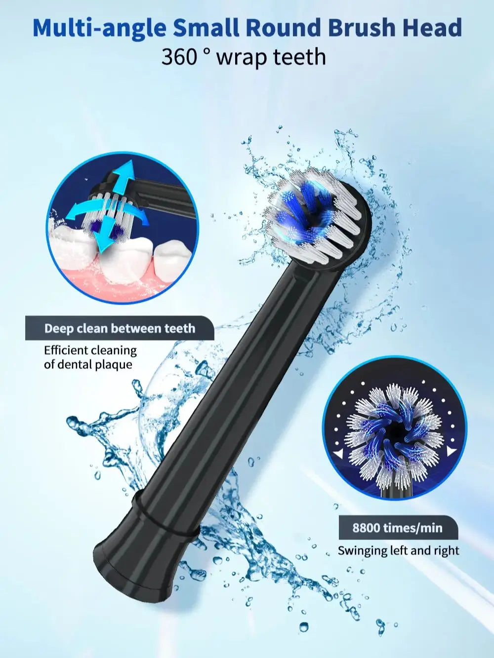Replacement Toothbrush Heads for T37 - 6