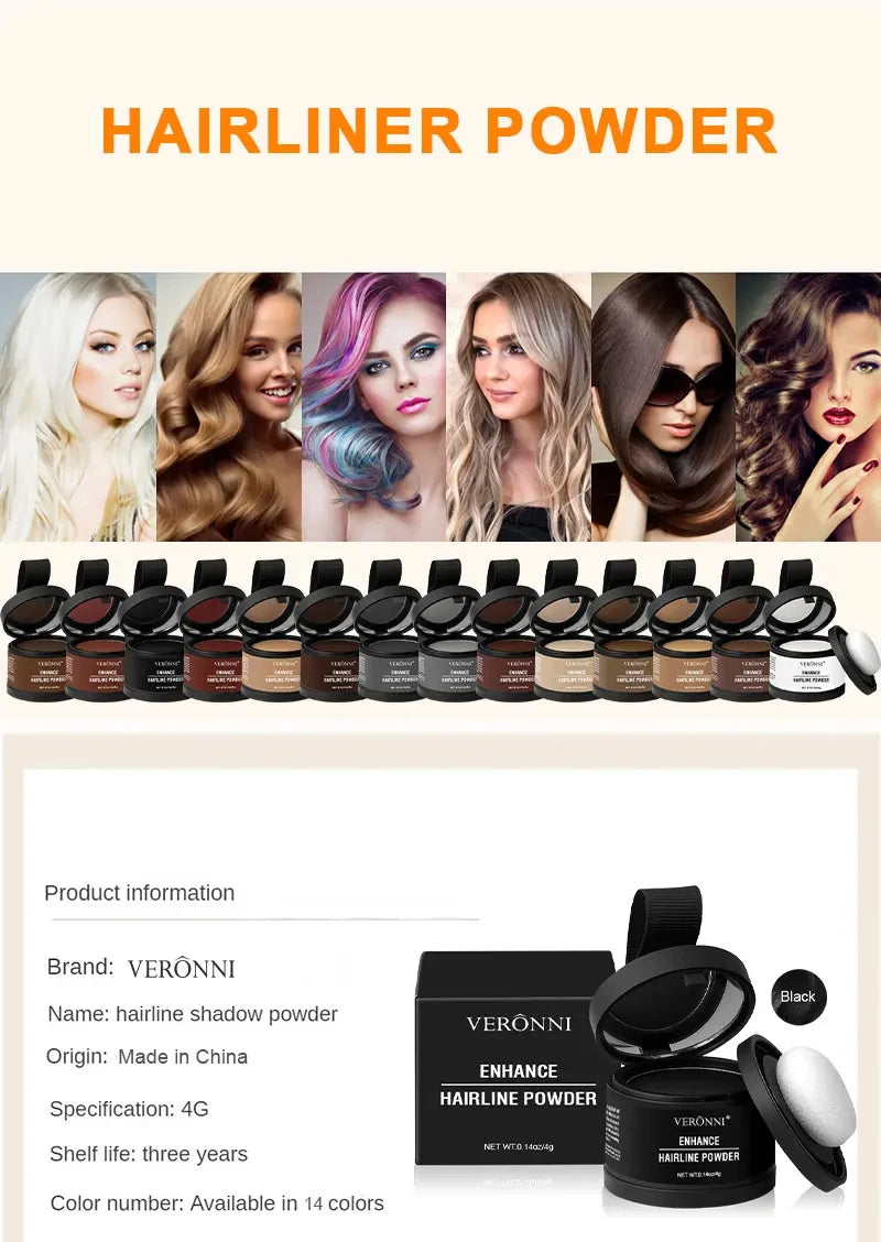 Waterproof Hairline Shadow Powder for Thicker Hair