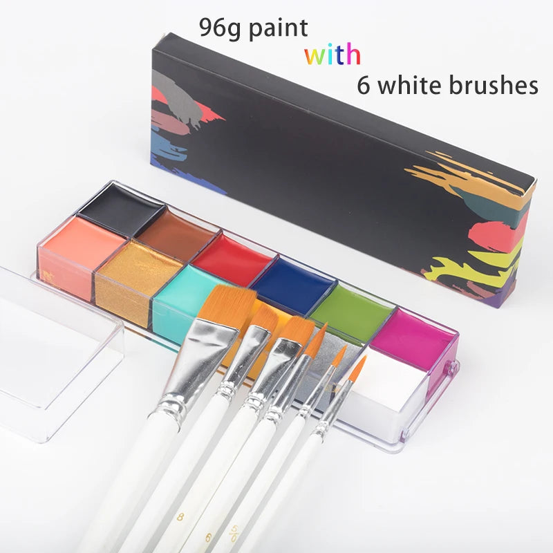 Professional Face and Body Painting Makeup Kit for Halloween - 22