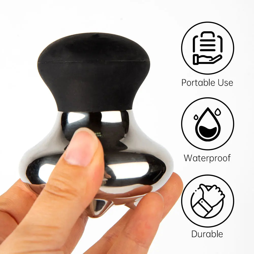 Stainless Steel Mushroom Facial Massage Tool